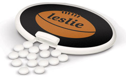 Printed Rugby Ball Mints