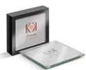 Glass Coaster Set of 2 in Box printed