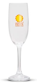 Printed Champagne Flute Glass