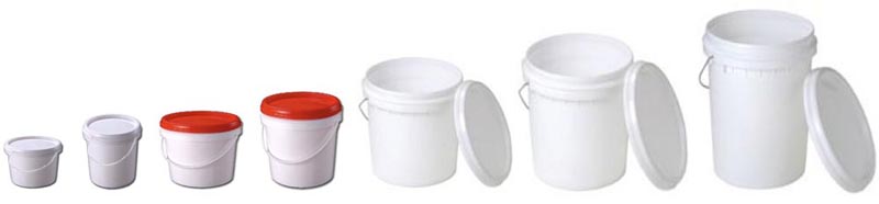 Full Range of Durapail Pails with Lids and Handles