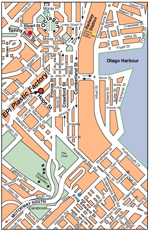 Nz Map Dunedin